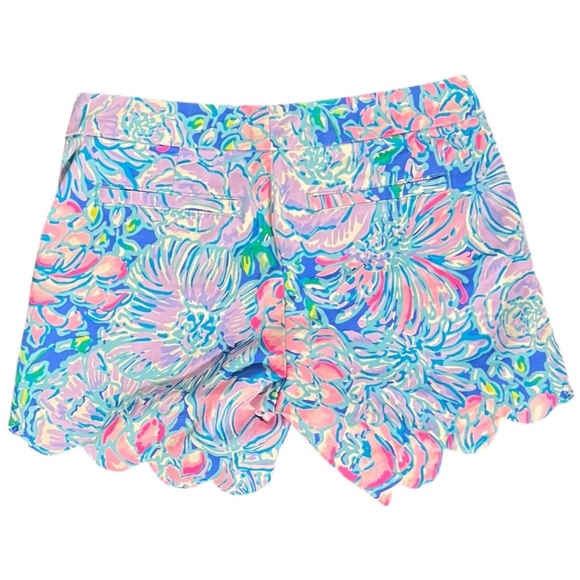 Lilly Pulitzer Buttercup Scallop Hem Shorts – Size 00 - Picture 2 of 4